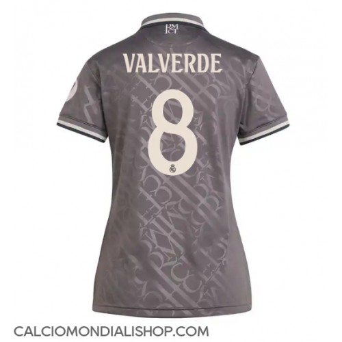 Maglie da calcio Real Madrid Federico Valverde #8 Terza Maglia Femminile 2024-25 Manica Corta